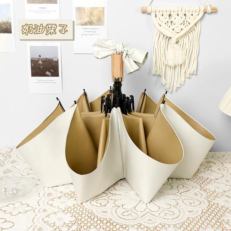 Umbrella with Enlarged Size, Thickened and Reinforced, Dual-Use for Sun and Rain, Sun Protection, Uv Protection, Sunshade Umbrella for Men and Women