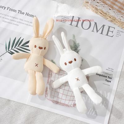 Cute Rabbit Plush Doll Cartoon Bunny Stuffed Animal Toys Soft Plush Toys Creative Corn Plaid Rabbit Doll Baby Girl Birthday Gift