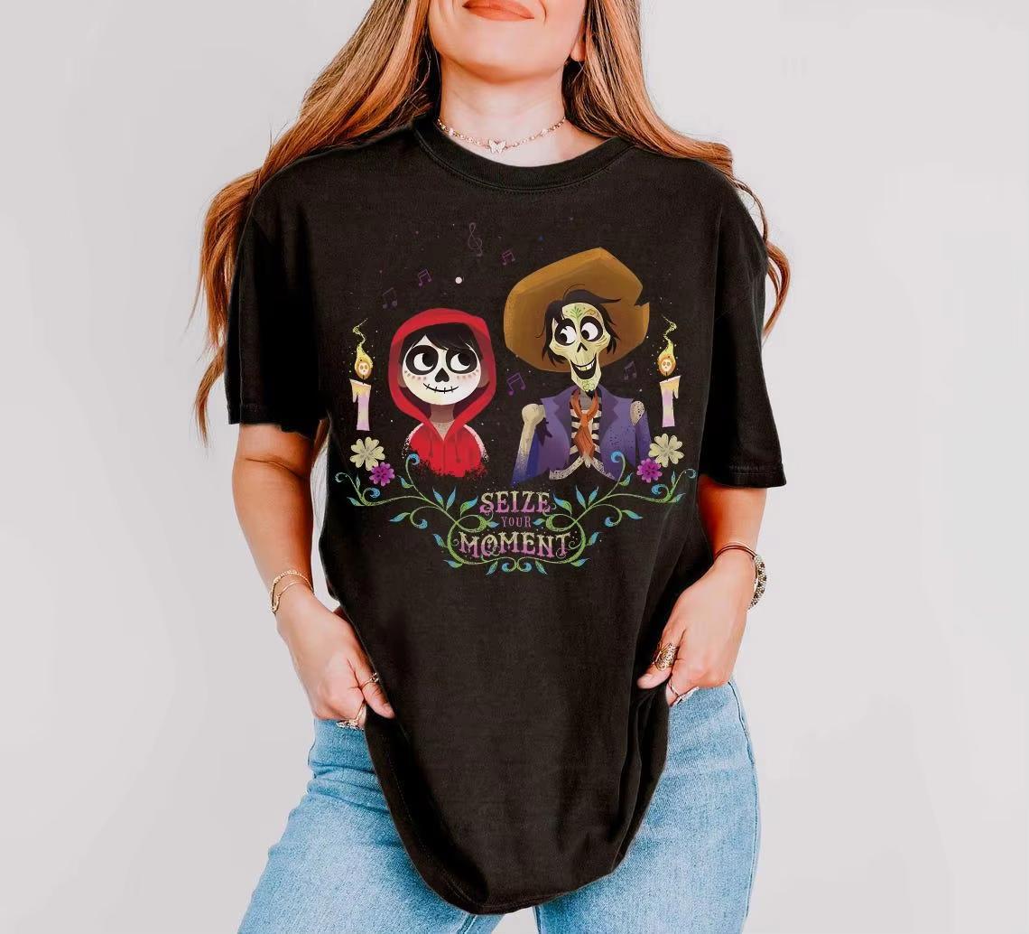 Pixar Coco Miguel Seize The MoUnisext TShirt   Coco Skeleton Shirt   Trip Family Shirt Magic Kingdom TShirt S