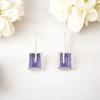 Natural Iolite Gemstone 925 Sterling Silver Jewelry Handmade Earrings 1.06" Gift EE-167-6