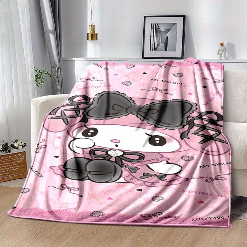 1pc. Cute Cartoon My Melody Pink Blanket - Perfect for Home, Office, Outdoor Use & Gift Ideaz0411273