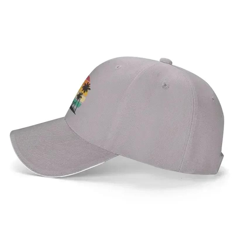 Punk Hawaii Aloha Beach Baseball Cap for Women Men Adjustable Tropical Palm Tree Dad Hat Outdoor
