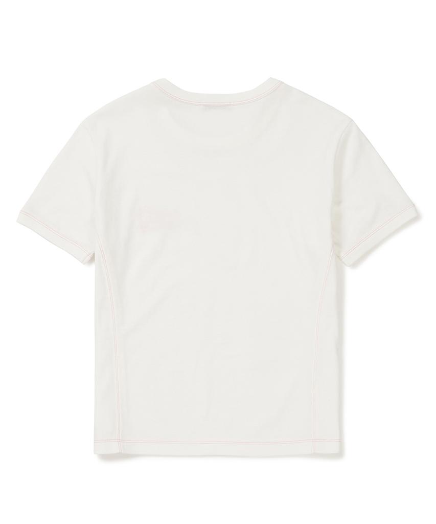 CLOVE [24Ss Clove] Stitch Point T-Shirt (White)