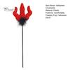 Halloween Costume Accessories Red Devil Costume, Glitter Horn Headband And Trident Prop Glittery Kit for Cosplay, Masquerade Party Performance Adults