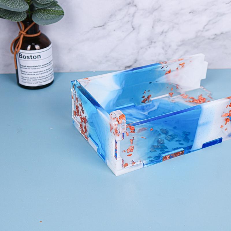 Smooth Storage Box Resin Mold Box Enjoy Handmade Project for DIY Crafts Making Store Various Crafts Jewelry Brushes