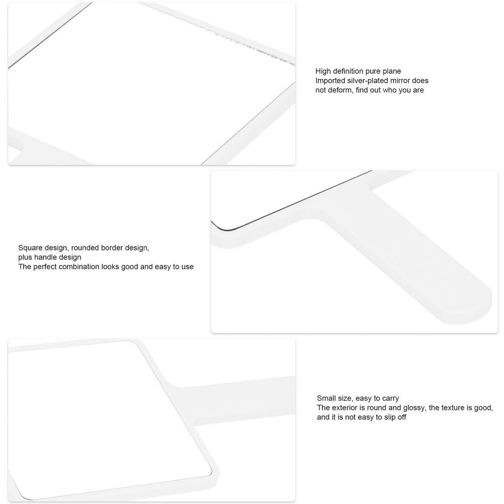 Handheld Mirror Beauty Makeup Vanity Hairdressing Portable Salon Tool Large 15 X 27cm