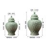 Retro Blumenzweig Keramikvase Großes Vorratsglas Haushalt Hydrokultur Vase Blumenarrangement Behälter Innen Handwerk Dekoration