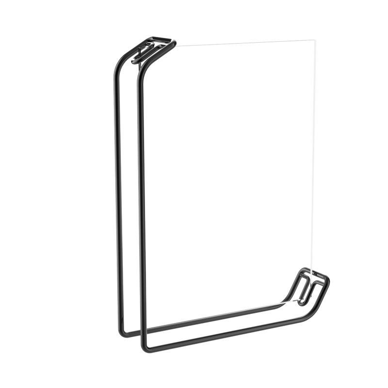 Metal Acrylic Photo Frame Display Stand Ins Style Light Luxury European Rectangle Double-Sided Transparent Hollow Photo Frame S чёрный