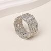 Anillo para Bufanda de Moda Textura Tejida Hueca Deslizador para Bufanda Anillo Clip para Bufanda de Seda para Mujeres Pañuelos Bufandas Camisas