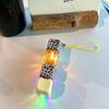 Glowing Keybopard Keychain 1-9 Key Keycap Keychain Press Button Keyring Stress Releasing Decompression Keyrings Bags Charms