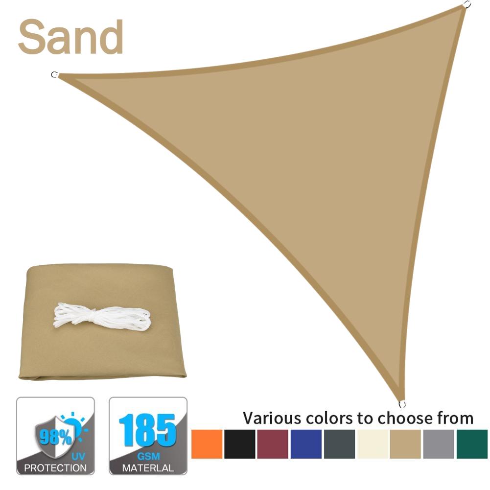

Waterproof Triangle Shade Sail 2/3/.3.6/5/7M Patio Awning Outdoor Garden Pool Canopy Sun Shelter Shade Cover Camping Tents 200x200x200CM