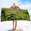 Beach Towel Palm Leaves Pattern Oversized Microfiber Tropical Beach Towel,Thin Lightweight Pool Swim Palm Tree Bath Shower Towel