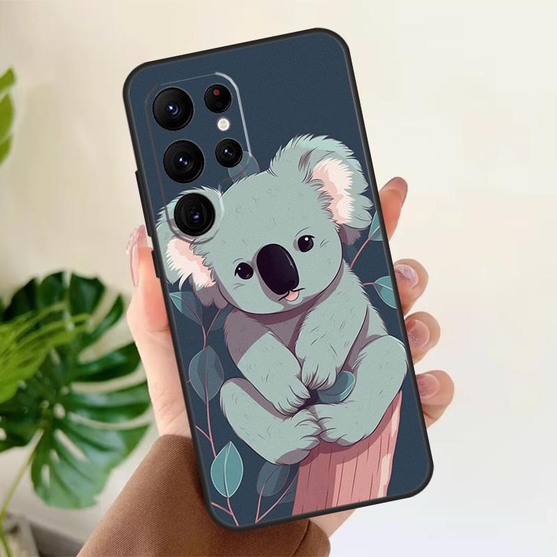 

Cute Australia Koala Art Soft Case For Samsung Galaxy S25 Ultra S21 S22 S23 S24 Plus S9 S10 S20 FE S24 FE Phone Cover Galaxy S23