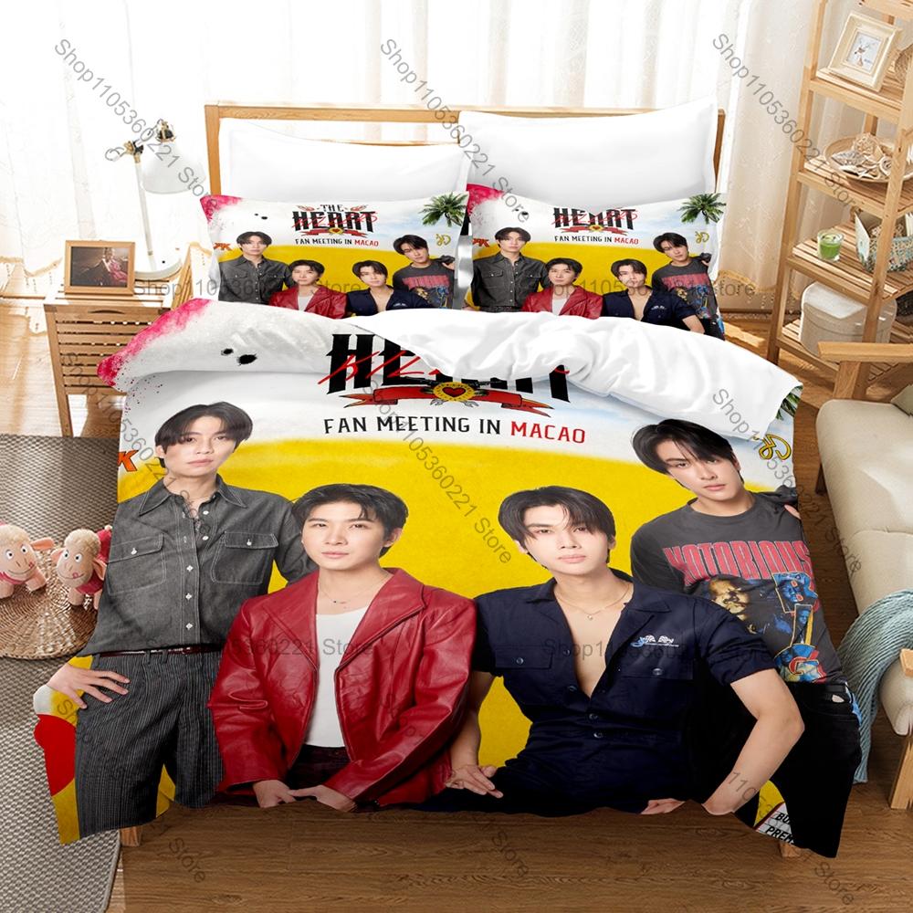 Cool The Heart Killers Thai Drama Druck 3-teiliges Bettwäsche-Set Bettbezug + 2 Kissenbezüge Weiche Bettwäsche Schlafzimmerdekoration Für Thai Serie