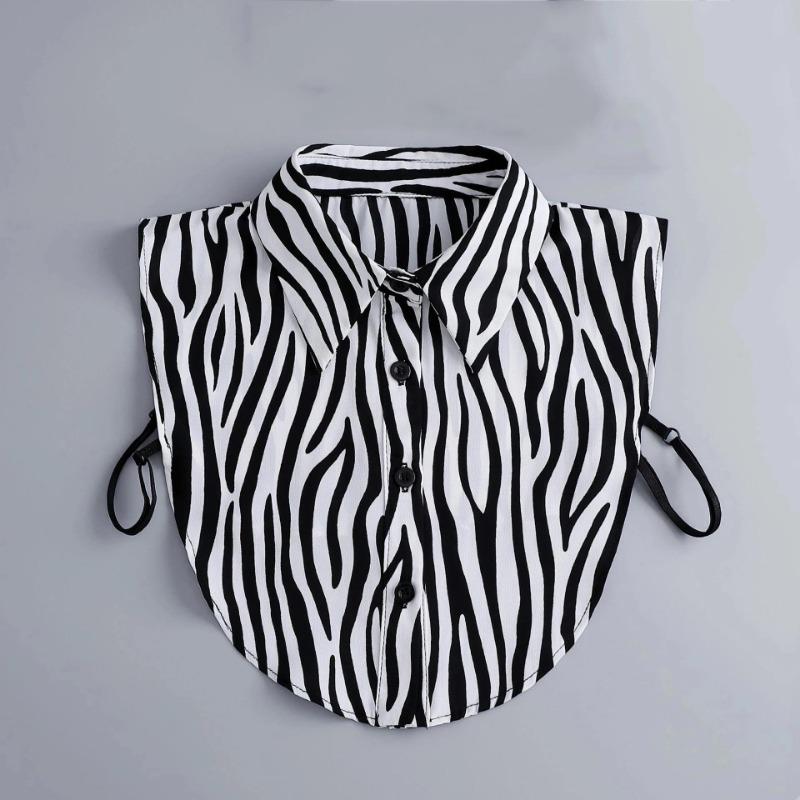 New Women White Lace Fake Collar Vintage Shirt Detachable Collar Front Tie Men Lapel Blouse Top Sweater Cotton False Collars