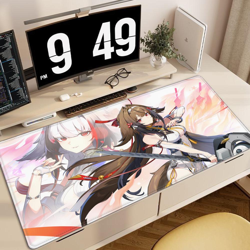 Ye Shunguang Mauspade Neu Zenless Zone Zero Anime Mädchen Spiel PC Zubehör Rutschfestes Mauspade XXL ZZZ Büro Tastatur Schreibtischmatte