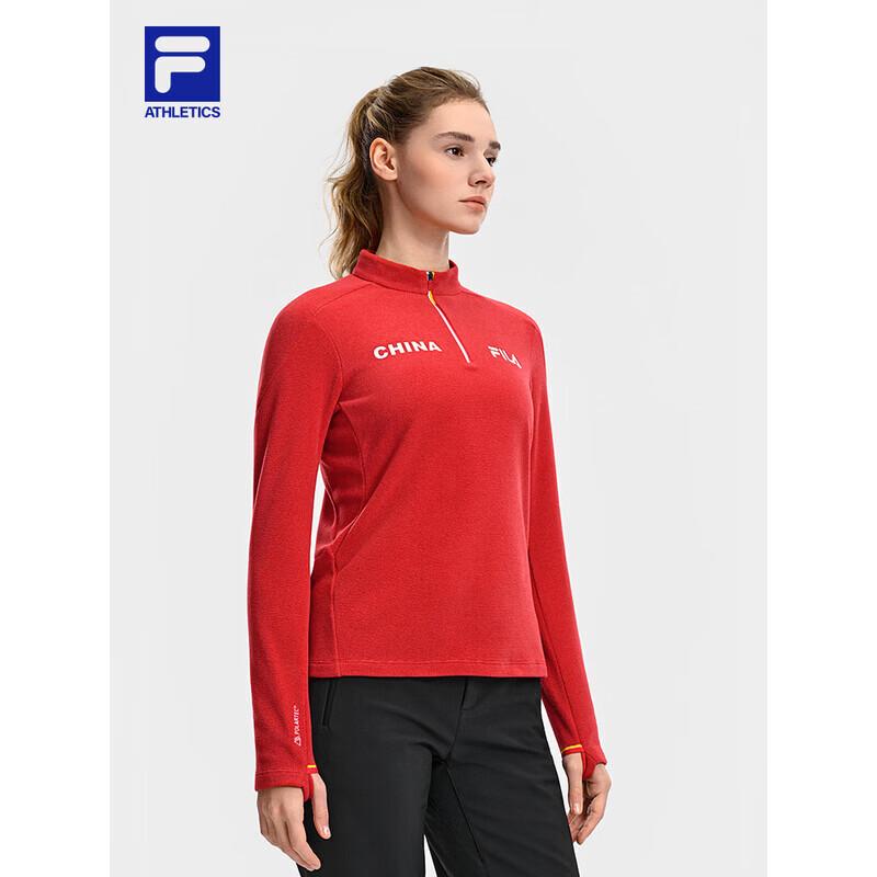 FILA Women s Slim-Fit Fleece Long-Sleeve T-Shirt S