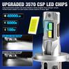 2Pcs 40000LM H4 H7 LED Headlight Bulbs Wireless Turbo H11 LED H8 9005 HB3 9006 HB4 100W Car Fog Light Hi Lo Beam Headlamp Auto Plug&Play Lamp 6000K