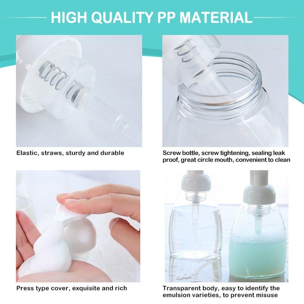 Plastic Empty Bottle Clear Foam Bottle Portable Empty Soap Bottle Cosmetics Packaging
