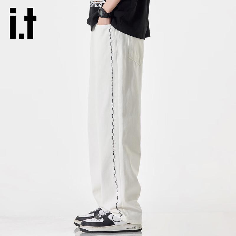 Izzue IT Men's Loose Fit Straight Leg Jeans