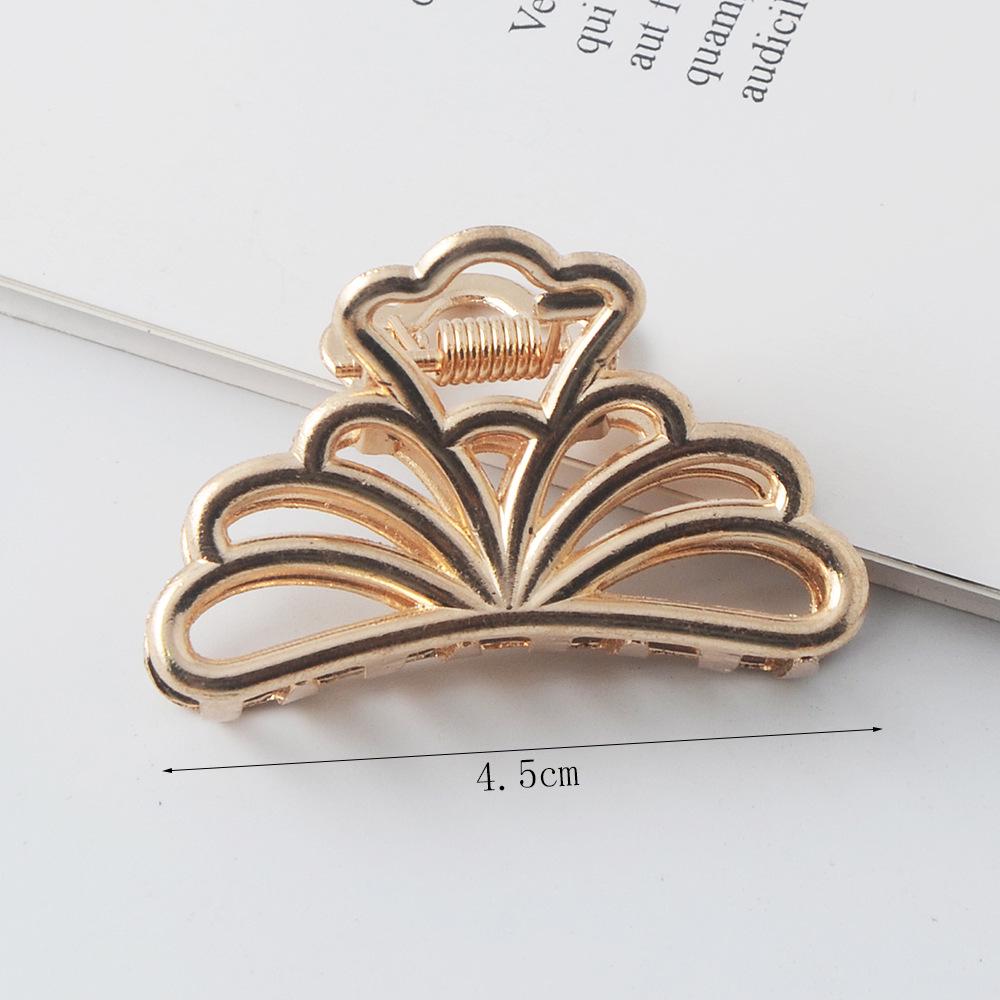 INS Minimalist Metal Claw Hairpin: Small & Medium Retro Hair Clip for European & American Styles, Korean Headwear
