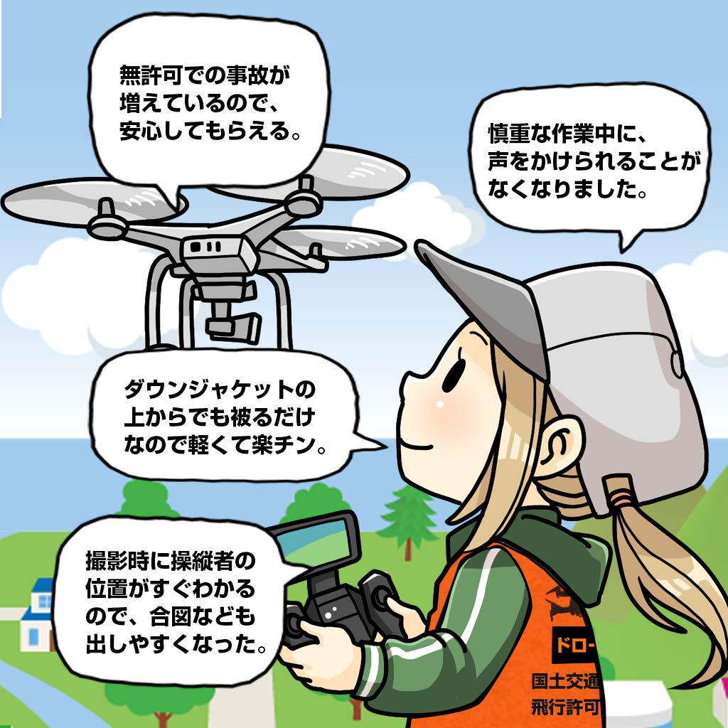 Habus Drone Unmanned Aerial Vehicle Pilot Bib Orange XXL Safe and Secure When Piloting a Drone National Drone Qualification Unmanned Aerial Vehicle