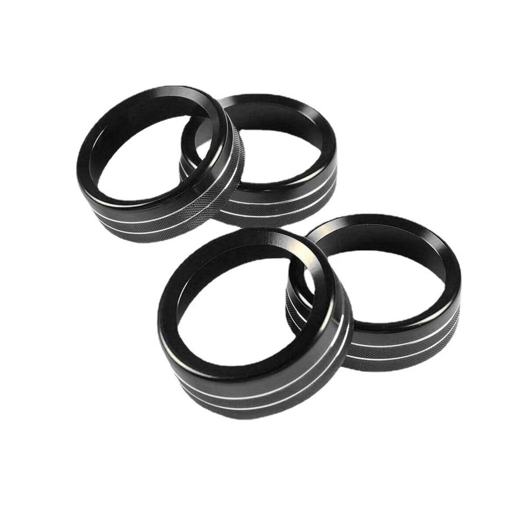 AC knob Cover Trims and AC Vent Inner Rings for Toyota Tacoma Accessories 2016-2023 Interior Air Conditioner Vent Ring Cover Trims Air Conditioner