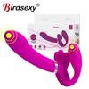 PrettyLove Strapless Strap-on Dildos Vibrators For Women 12 Speed Vibrating Double Penetration Strapon Vibrator Lesbian Sex Toys