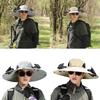 Fishing Hat for Adult with USB Cooling Fan Solar Powered Fan Hat Waterproof Sun Protective Hat for Outdoor Activity