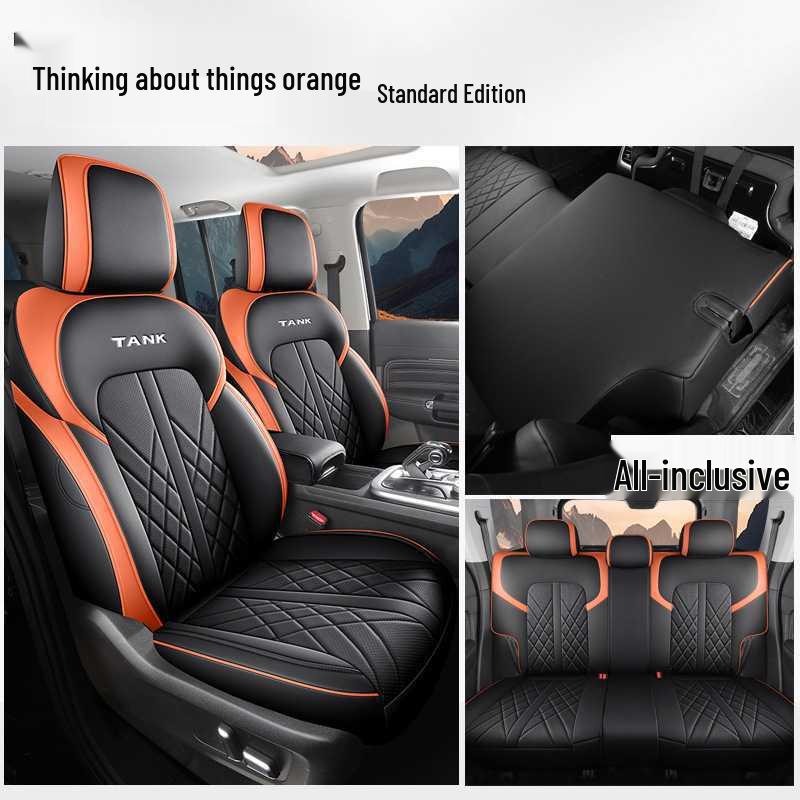 New Model Leather Car Seat Cushion for Tank 300 - Universal Five-Seater Four Seasons Cover