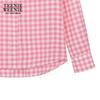 Teenie Weenie Women's Plaid Linen Long-Sleeve Shirt