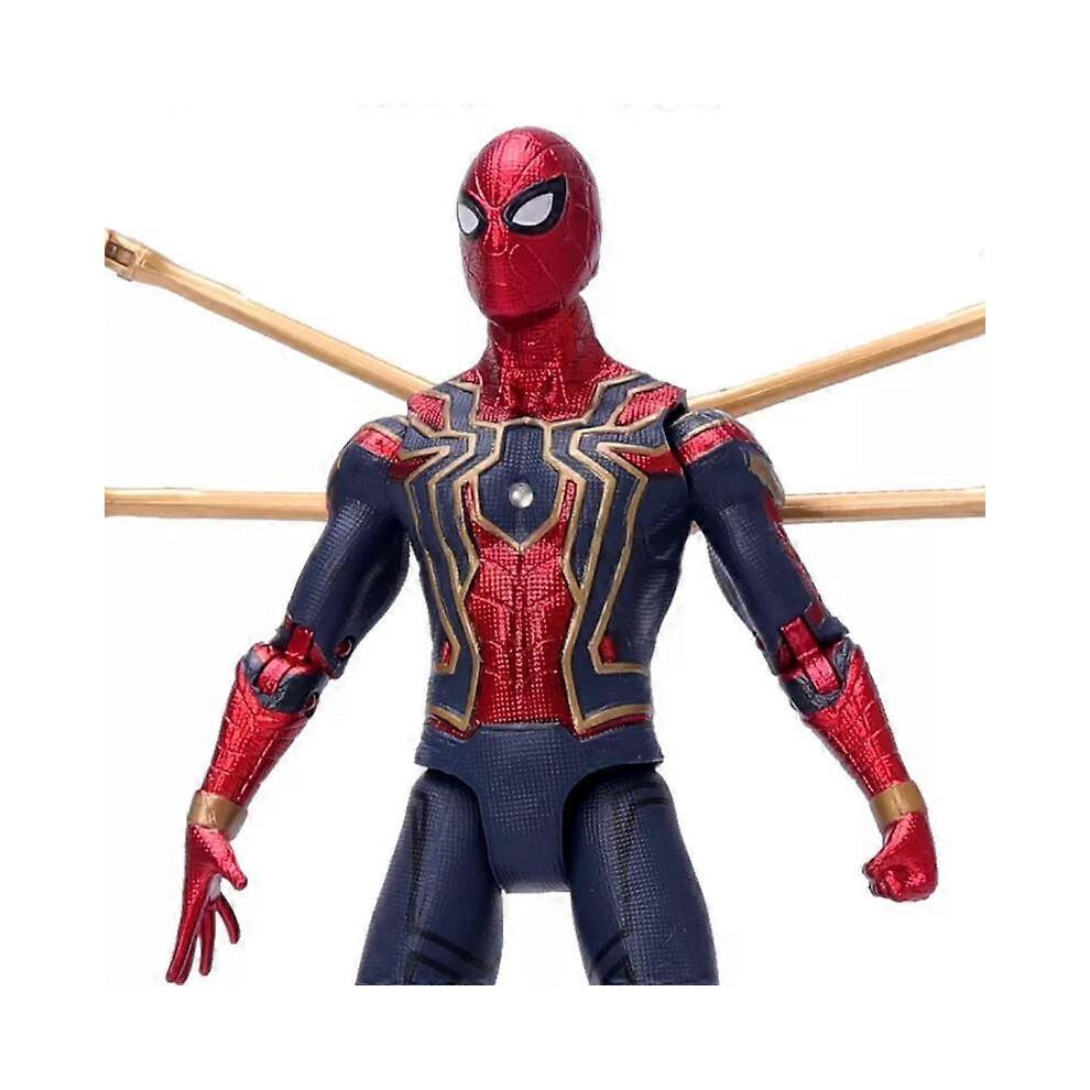 Figurka Spidermana Legends Avengers Iron Spider Figurki Akcji 17CM PVC ze Światłem Lalka Spiderman Figurka Prezent dla Dzieci