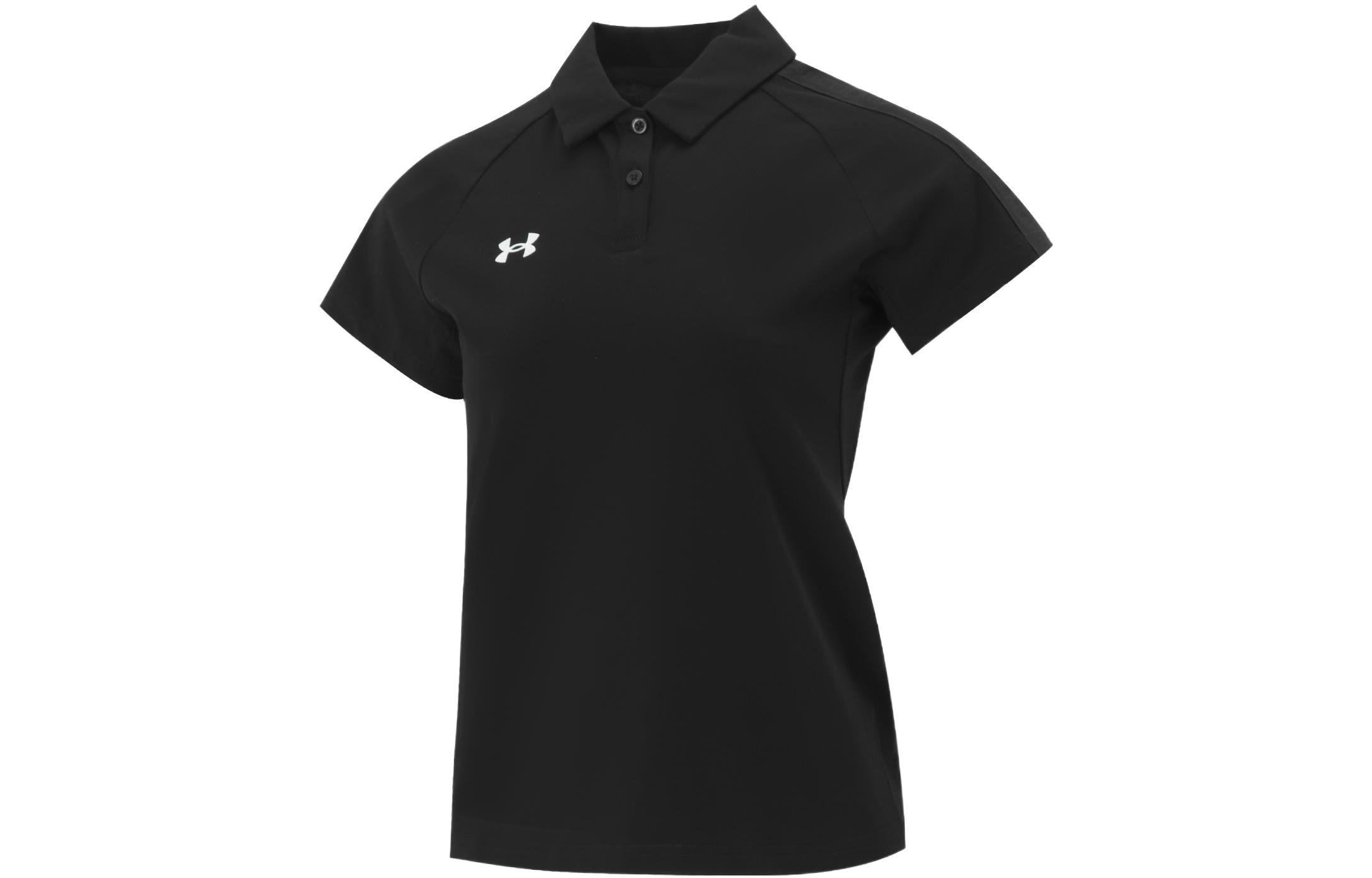 Женские рубашки-поло Under Armour Черный воротник-поло Умеренный прямой крой 22500522-001 L