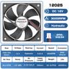 Double Ball 120x120x25mm Cooling Fan DC 5V 12V 24V 48V 12cm 120mm Cooler Fan 12026 Computer Case Fan Btc Server PC Cooling Fan