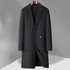 Autumn and Winter New Men's Double-sided Woolen Coat Long Suit Collar Trench Coat Business Casual Woolen Coat Men's Coat Factory
