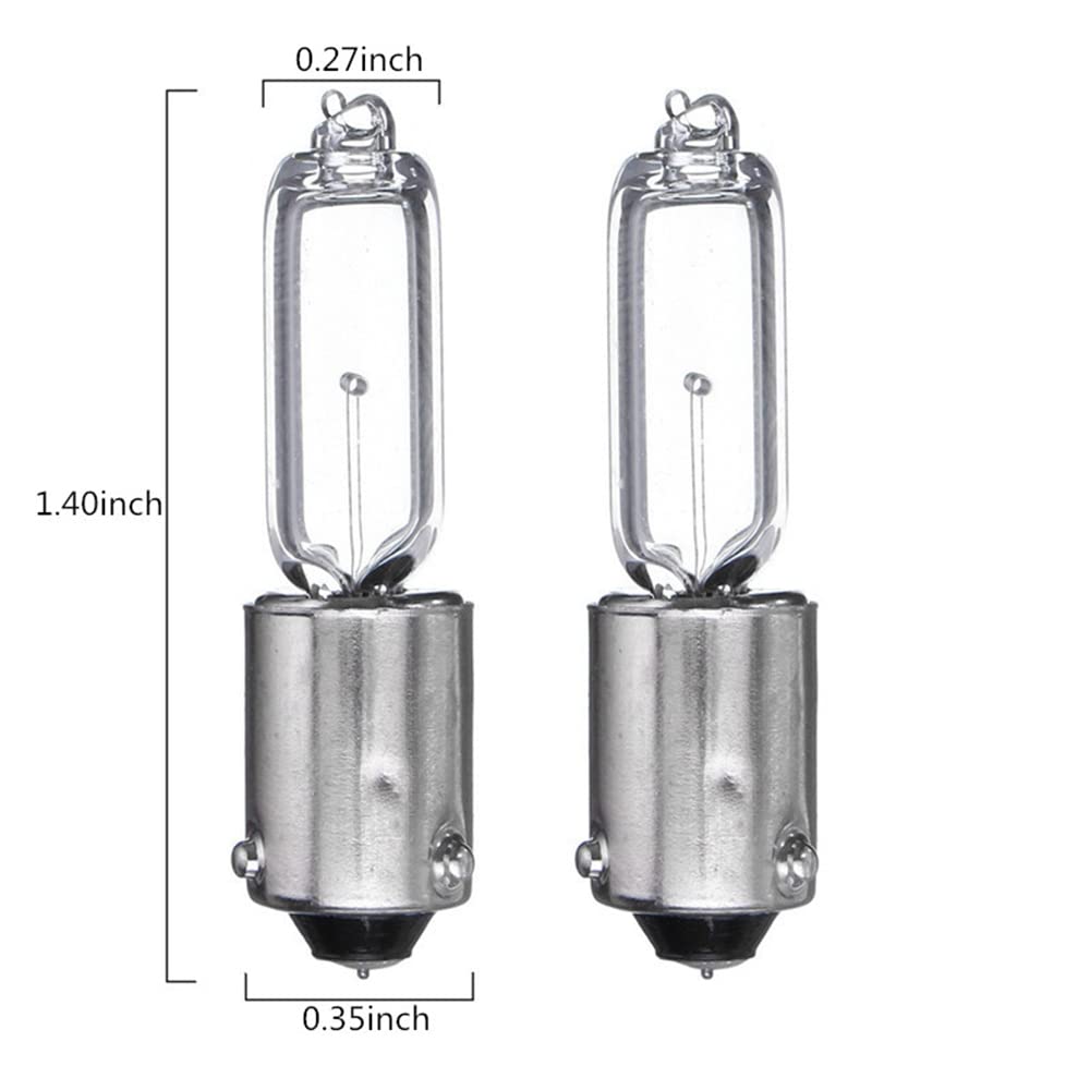 2pcs 1156 BAY9S H21W Halogen Brake Indicator Signal Light Car Bulb Quartz Glass Halogen Clearance Light 250LM