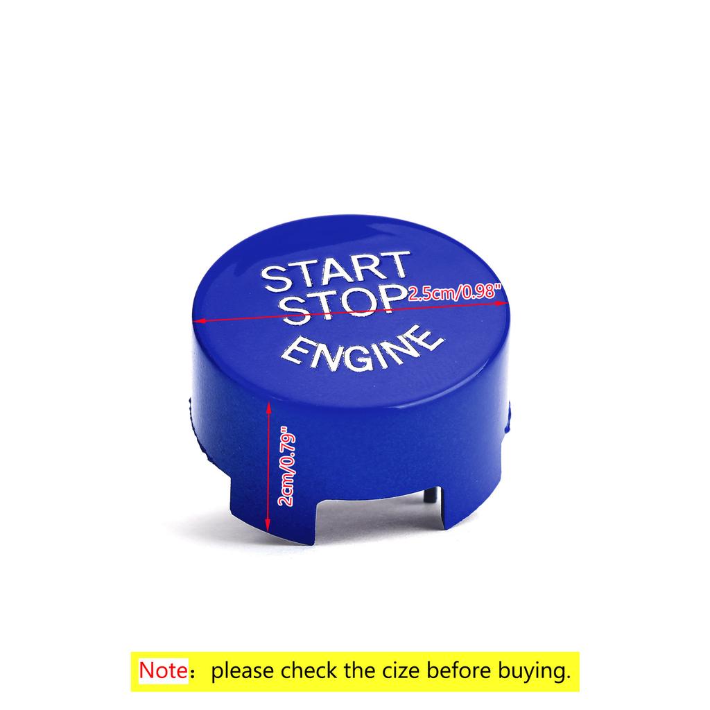 Silver Start Stop Engine Button Switch Cover For BMW F20 F10 F01 F48 F26 F15 F16