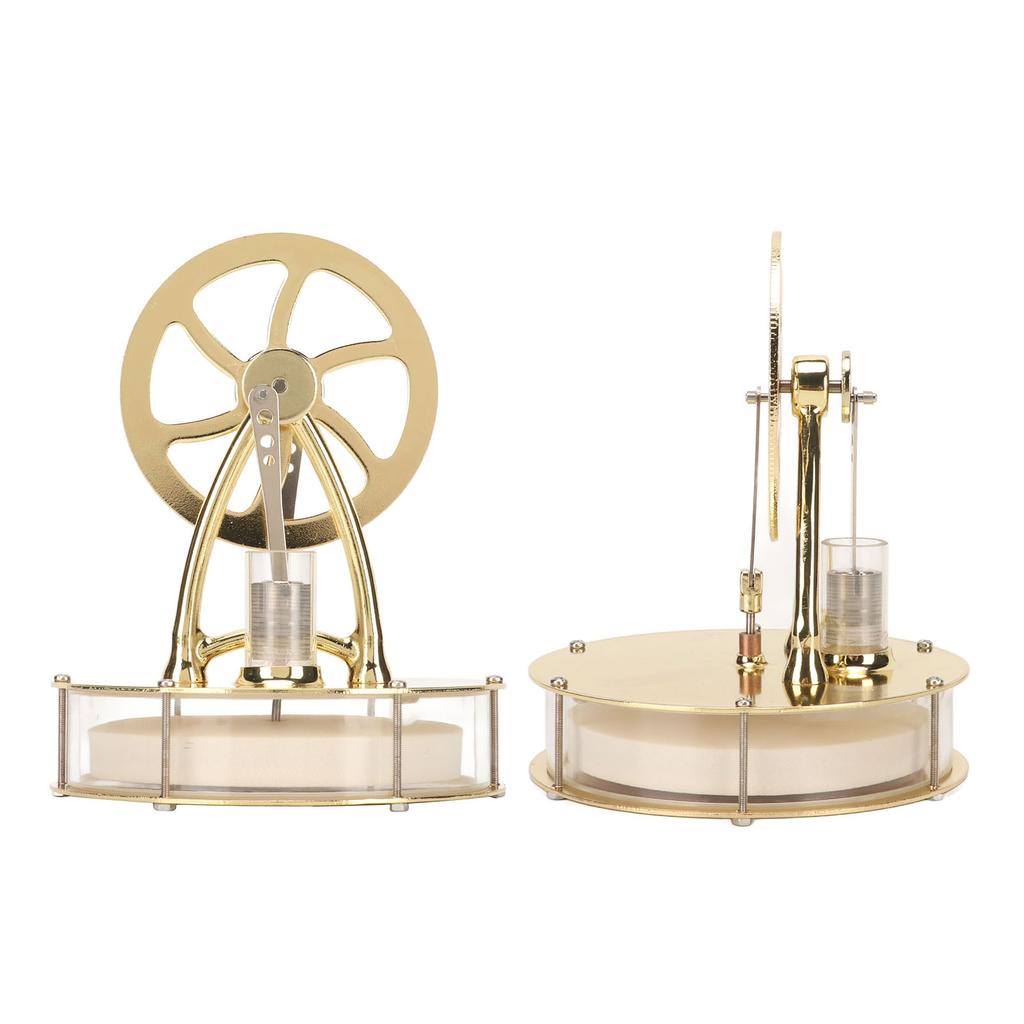 Stirling Engine Motor Model Gold Simple Operation Low Noise Stirling Scientific Physical Model