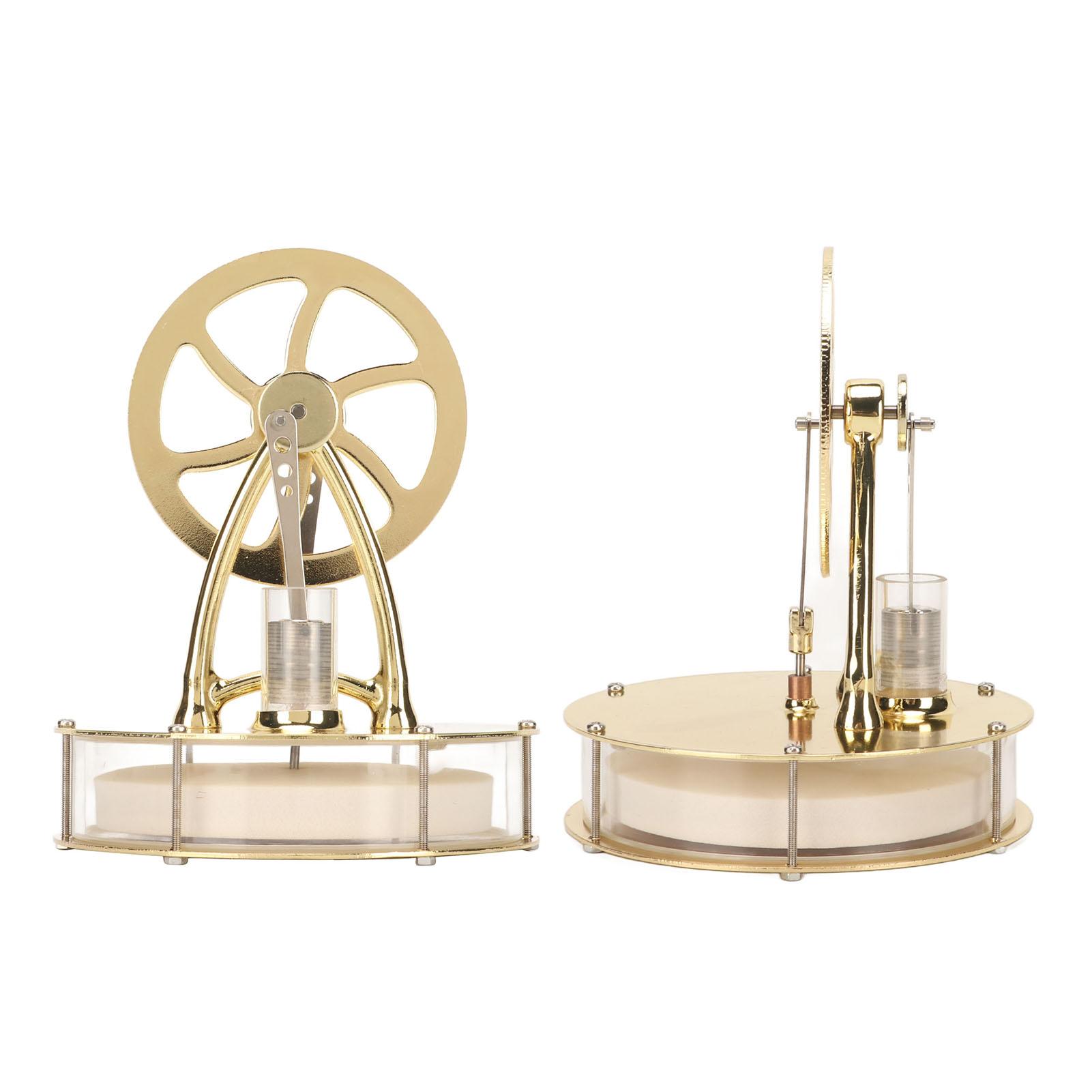 

Stirling Engine Motor Model Gold Simple Operation Low Noise Stirling Scientific Physical Model Science Experiment Toy