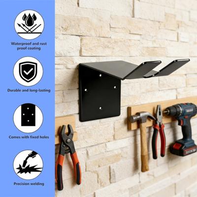 Ice Auger Wall Mount Heavy-Duty Ice Fishing Auger Holder Stainless Steel Auger Storage Bracket with Expansion Screws for Easy Assembly And Secure