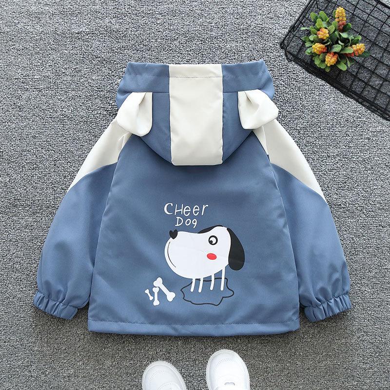 Cartoon Kapuzenoberteile Jungen und Mädchen Herbstjacke Frühling und Herbst Abschnitt der Kinder Herbst Dünne Jacke Kleines Baby