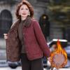 Damenmodejacke mit Revers für Frauen mittleren Alters und ältere Frauen, leichte Steppjacke, kurze Steppjacke, Steppjacke, Alleskönner