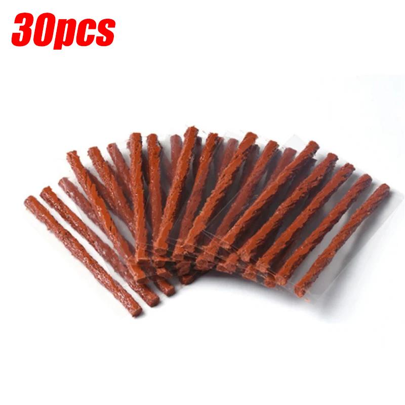 6–50-teiliges Reparaturset für schlauchlose Autoreifen mit Gummistreifen, Reifenpannenstopfen, Vakuum-Reifenreparaturwerkzeug für Motorräder und LKWs