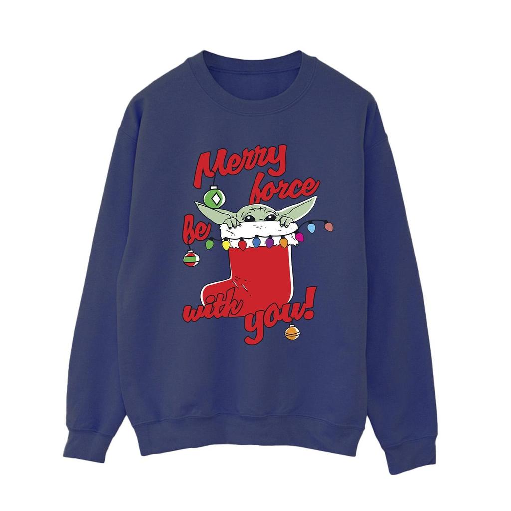 Star Wars The Mandalorian Womens/Ladies Merry Force Be With You Sweatshirt