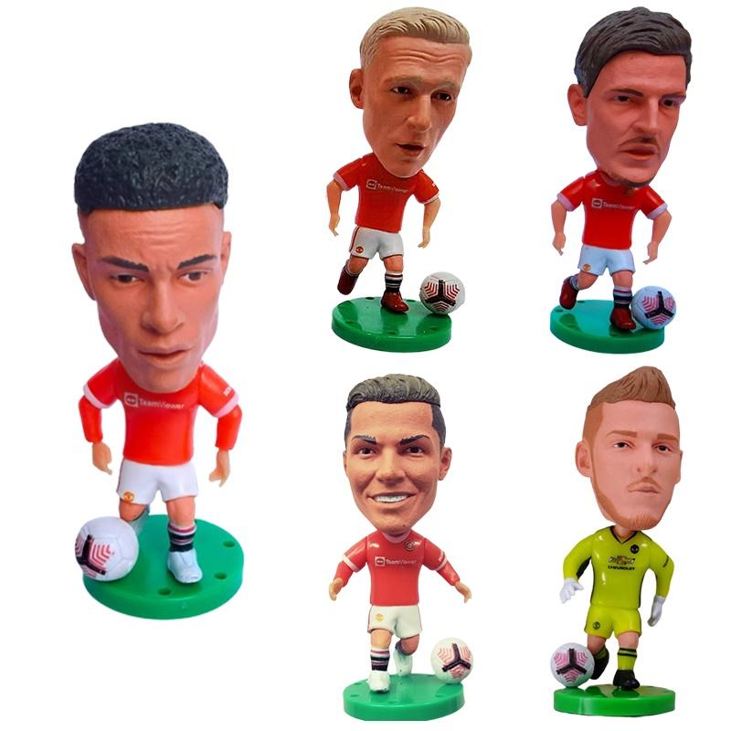 Player Mini Soccer Figures Sports Model Dolls Football Star Decoration Home