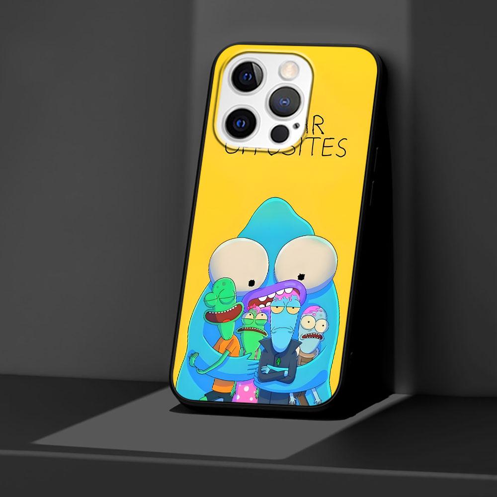 Solar Opposites Case for Apple iPhone 14 11 16 Plus X XS 13 12 Mini XR 15 Pro Max Silicone Black Soft Phone Cover