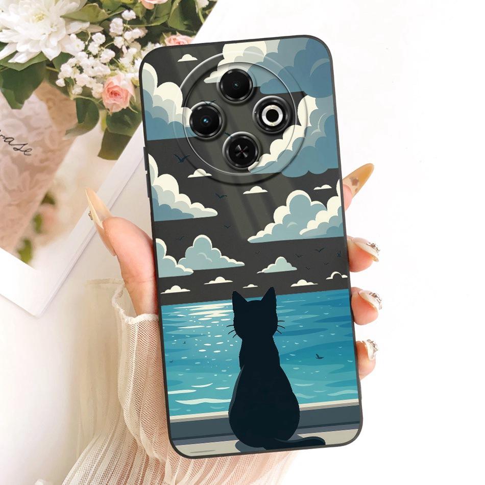 For Tecno Spark 30C 30 4G 30Pro Cute Cat Flower Butterfly Cartoon Phone Case For Spark30 Pro 30C Shockproof Soft Silicone Cases