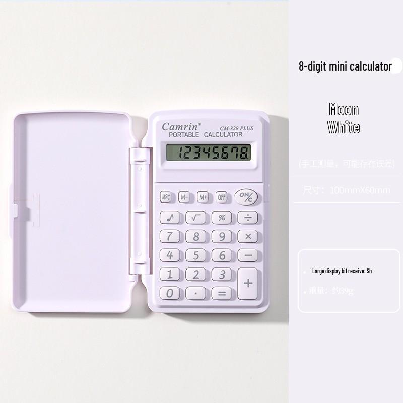 Compact Solid Color Mini Calculator K888 for Office Use