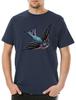 Tattoo Swallow A Mens T-Shirt Swallow Love Hate Old School Art Studio Artist