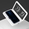 Temperature Display Wireless Charger Alarm Clock LED Mirror LED Desk Clock  Office